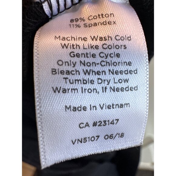 T By Talbots Women's Straight Leg Pants Cotton / Spandex Blend Black Size 2X - Picture 6 of 9